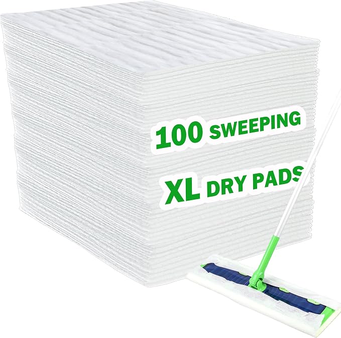 XL Dry Sweeping Cloth Refills for Swiffer Sweeper X-Large Mop, XL Disposable by SoliFairy