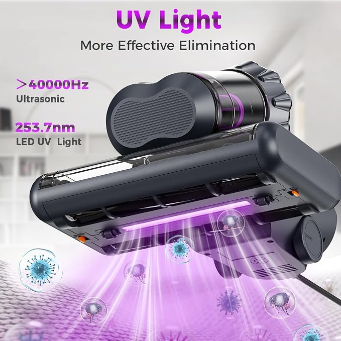 winterbear Mattress Vacuum Cleaner, 17Kpa Suction 500W High Power Handheld - Image 3