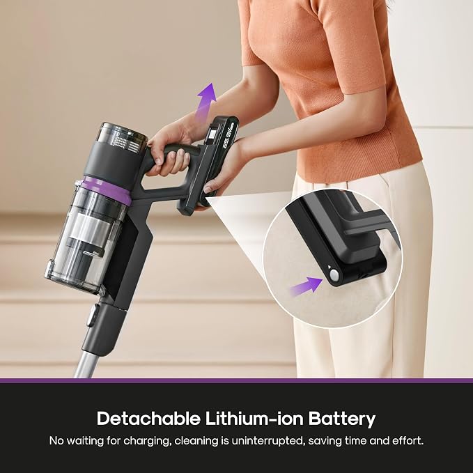 Eureka Cordless Vacuum Cleaner Lightweight, Stick Vacuum Rechargeable - Image 4