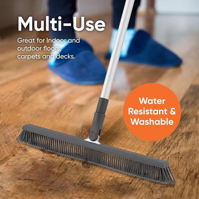Superio 16"" Slim Silicone Salon Broom - Image 7