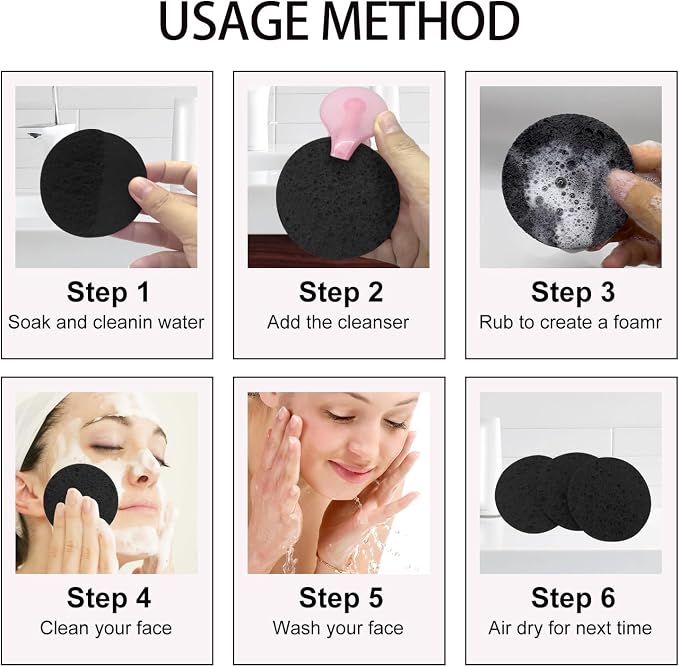 50-Count Large Compressed Facial Sponges - Image 4
