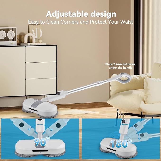 Cordless Electric Mop, Dual Motor Powerful Spin, Cordless Mop - Image 2