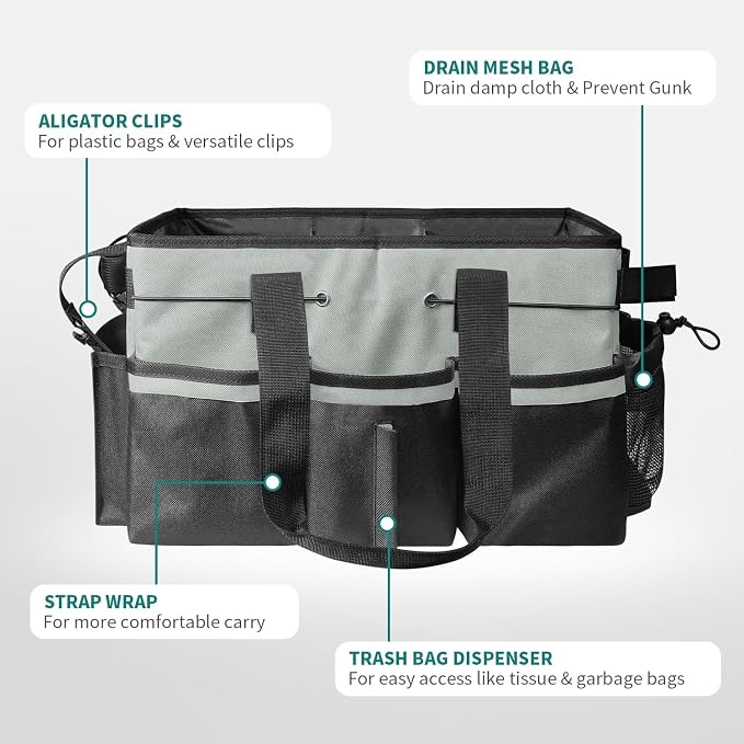 Cleaning Bags for Housekeepers, Large Cleaning Supplies Organizer - Image 5