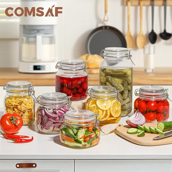 ComSaf 25oz Airtight Glass Canisters - Image 5