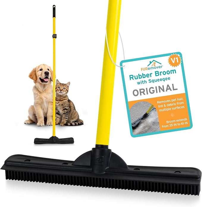 FURemover Original Plus Pet Hair Rubber Broom by FURemover