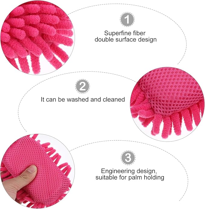 Pink Microfiber Whiteboard Eraser - Image 4