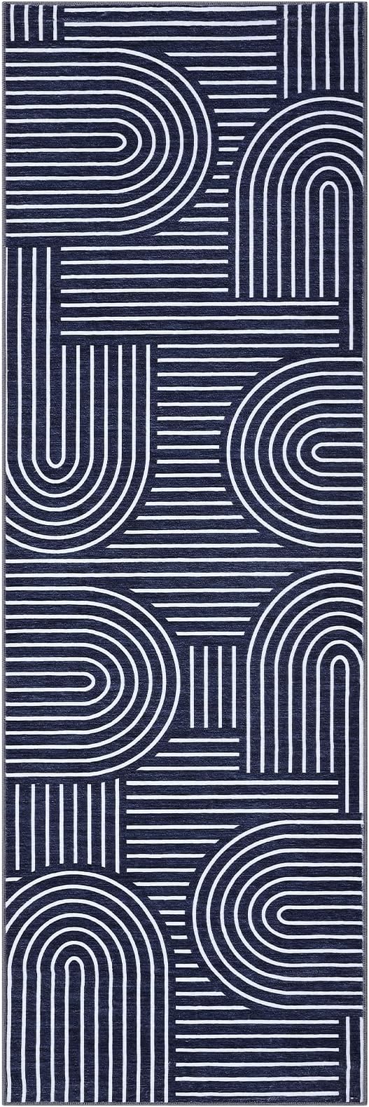 Modern Rug 2x6 Runners for Hallways, Abstract Kitchen Runner Rugs Non Slip Bath - Image 4