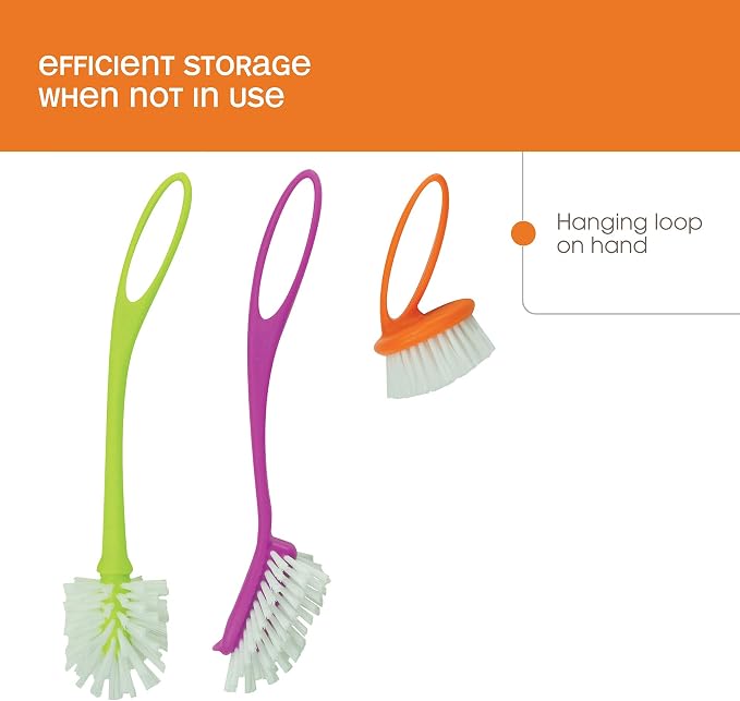 Casabella Loop 3-Piece Dish Brush Set - Image 6