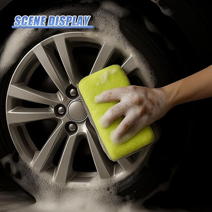 3PCS Microfiber Applicator Pads, Soft No-Scratch Car Wash Sponge, Washable - Image 5
