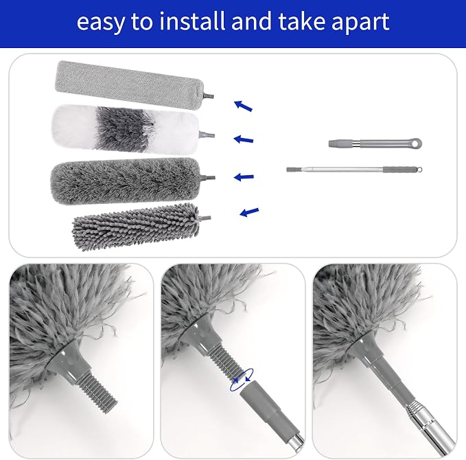 PHABLUS 10 PCS Dusters for Cleaning, Microfiber Duster - Image 5