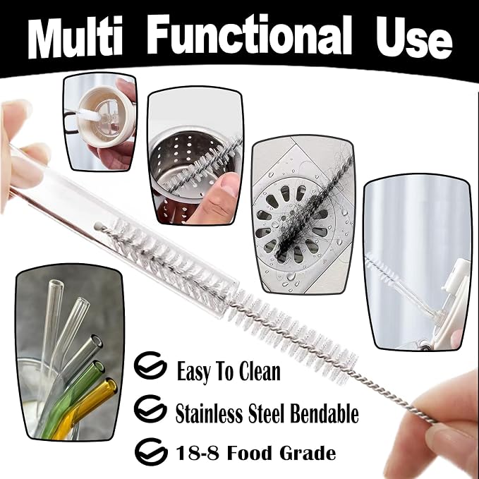 Straw Cleaner Brush Long 10 Inch, Straw Cleaner of Bristles Diameter 10 mm - Image 6