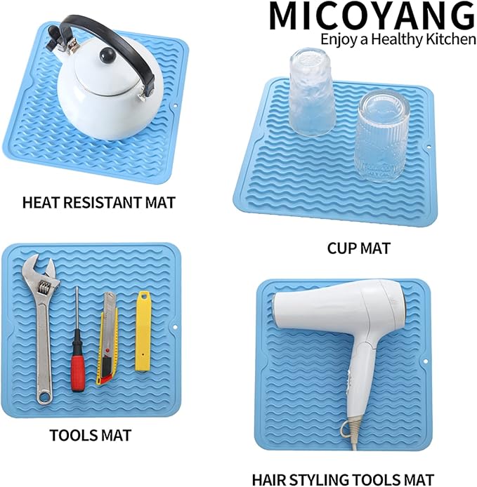 Silicone Dish Drying Mat for Multiple Usage, Easy clean, Eco-friendly, - Image 4