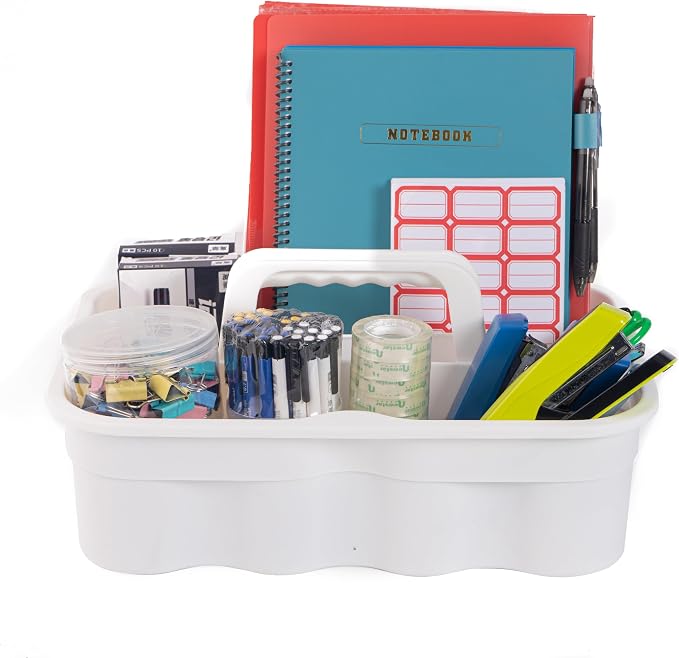 Matthew 3 Pack Large Plastic Tote Tool & Deluxe Supply Cleaning Caddy - Image 4