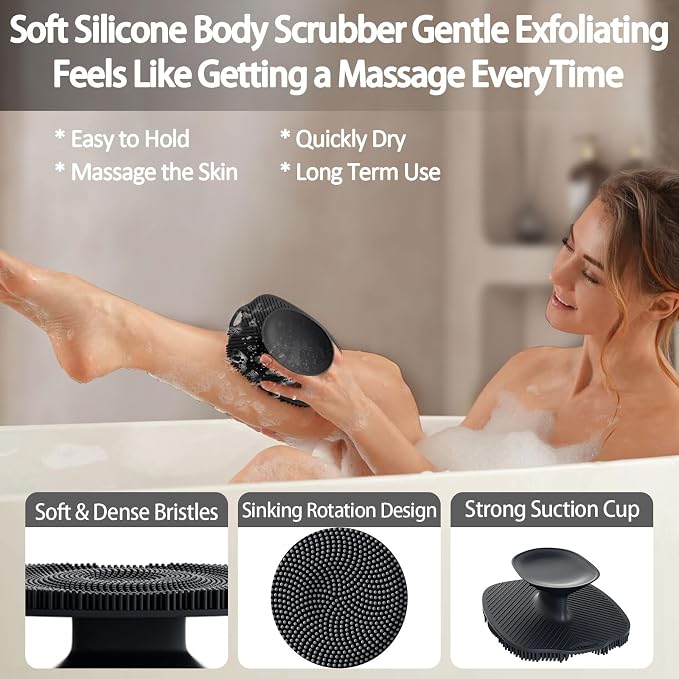Soft Silicone Body Scrubber, Gentle Like a Hand Exfoliating Your Skin and Build - Image 7