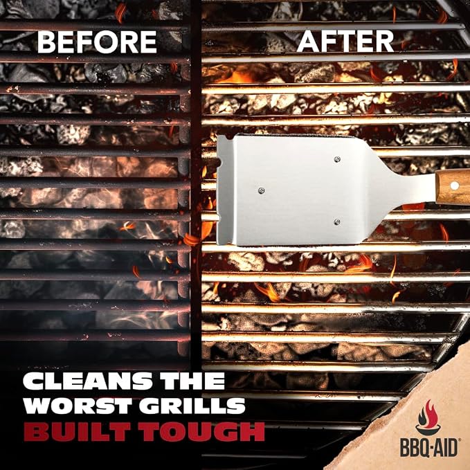 BBQ-AID Bristle Free Grill Brush and Scraper - Image 4