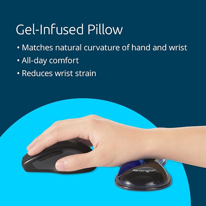 Kensington Slim Duo Gel Mouse Wrist Rest Support Cushion - Image 3