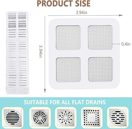 Shower Drain Hair Catcher 4 Inch, Shower Drain Cover - Image 2
