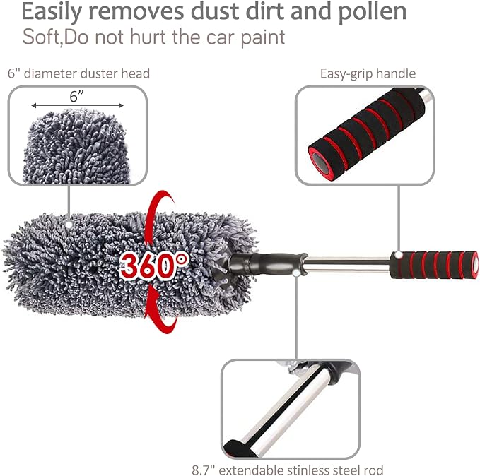 upra Ultimate Car Duster Kit，Best Microfiber Multipurpose Duster, Interior - Image 4