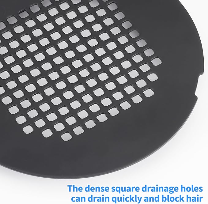 Shower Drain Cover, Shower Drain Hair Catcher Snap-in Replacement Strainer - Image 3