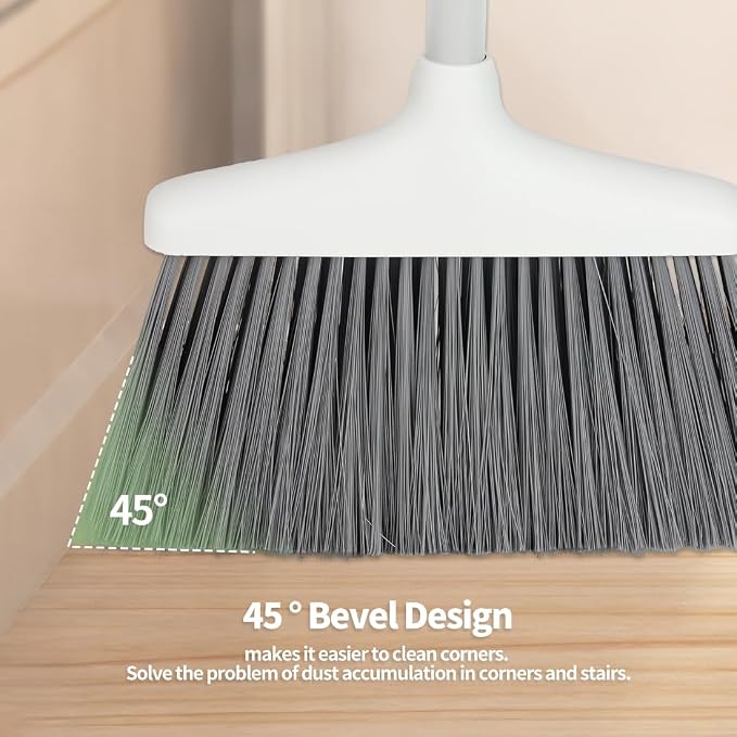 CQT Broom and Dustpan Set with Handle, Brush and Dustpan Set - Image 7