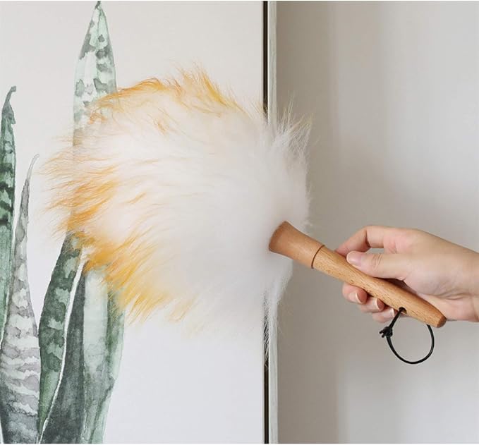 Feather Duster, 13.4-Inch Lambswool Duster, Pure Lambs Wool - Image 5