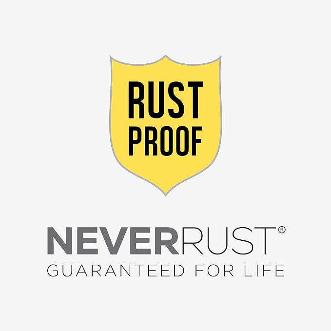 Zenna Home NeverRust Rustproof Aluminum Double Shower Curtain Hooks, Decorative - Image 5