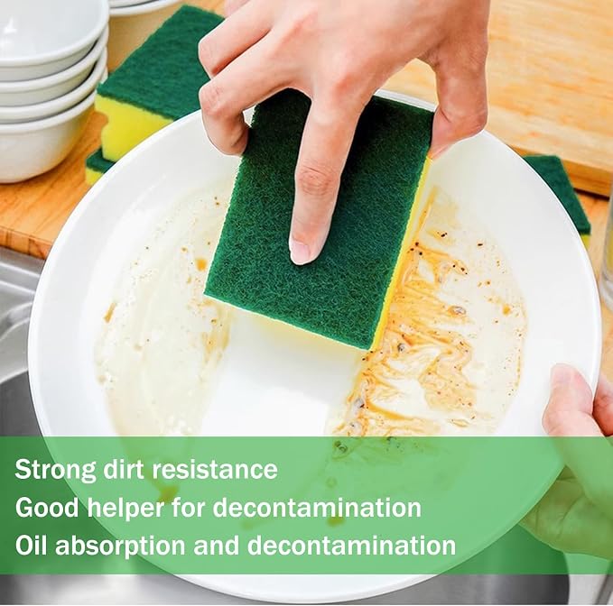 Sponges, Eco Non-Scratch Scrub Pads, Dish Scrubber - Image 4