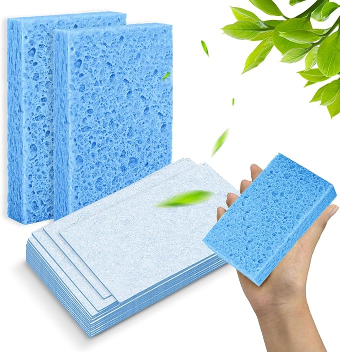6 - Pack Non-Scratch Scrub Sponges - Sponges - Image 3