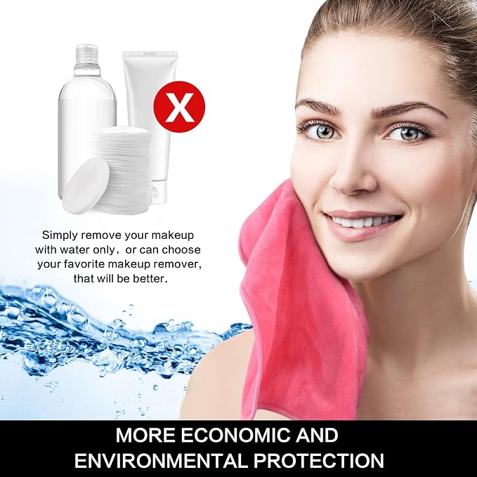SINLAND Microfiber Facial Cloths Fast Drying Washcloth 12inch x 12inch Dark - Image 6