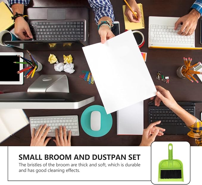 6 Sets Broom Dustpan Set Small Mini Handheld Dust pan - Image 7