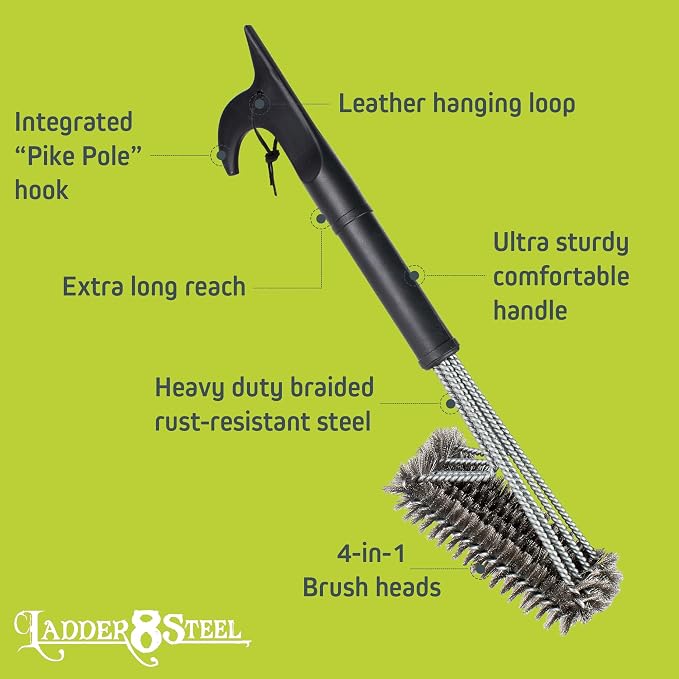 Jolly Green Products Heavy Duty Grill Brush - Image 4