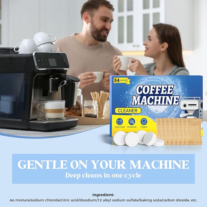 Coffee Pot Cleaner, Coffee Maker Cleaner Descaler Tablets, Compatible - Image 3