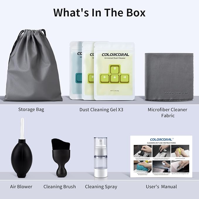 COLORCORAL Laptop Cleaning Kit Keyboard Cleaner Electronic Cleaning Product - Image 2