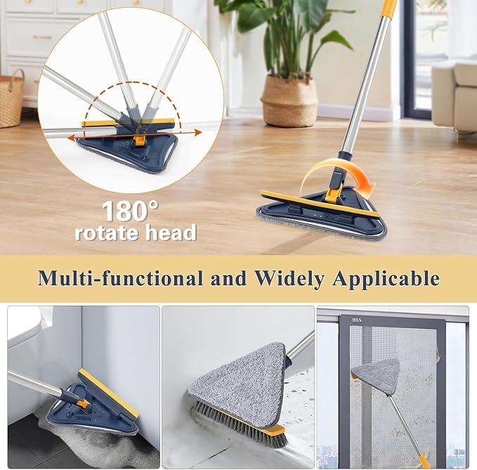 5 in 1 Wall Cleaner Mop, 78 Inch Base Board Cleaner Tool - Image 4