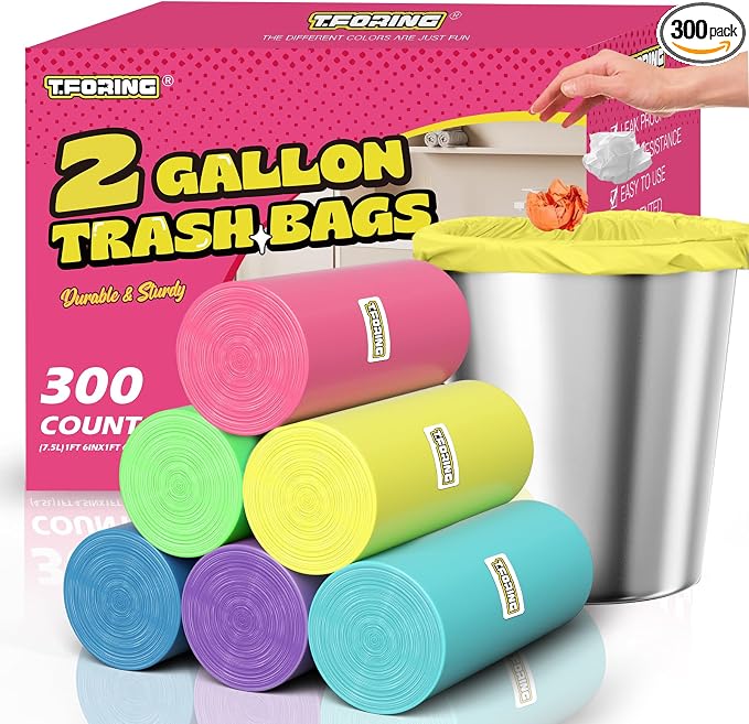 300 Count 2 Gallon Trash Bags by TFORING%C2%AE