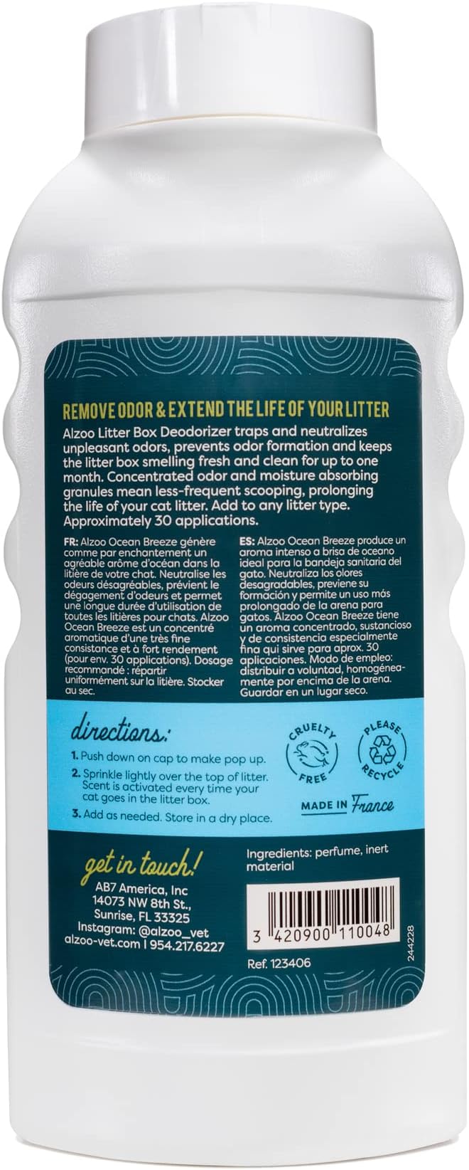 ALZOO Cat Litter Deodorizer, Concentrated Granules Absorb & Help Neutralize - Image 2
