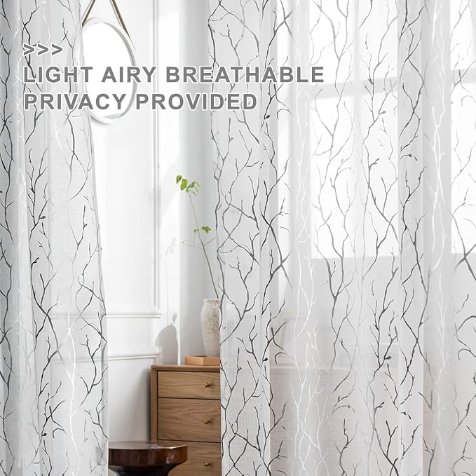 FINECITY Tree Curtains for Living Room - Image 4