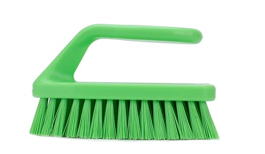 SPARTA Scrub Brush with Iron Shaped Handle and Stiff Bristles, Heavy Duty by SPARTA