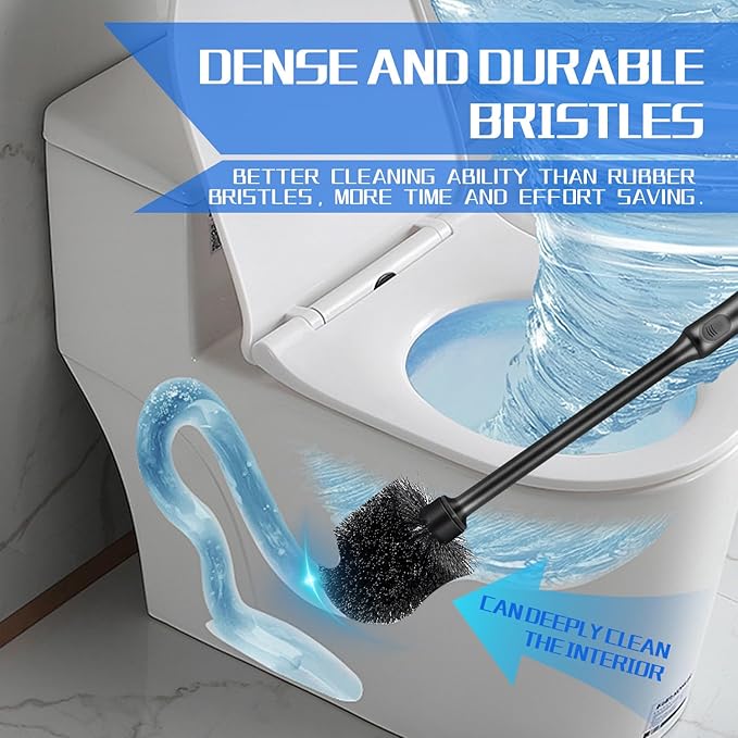 Toilet Brush and Holder 3 Pack - Image 6
