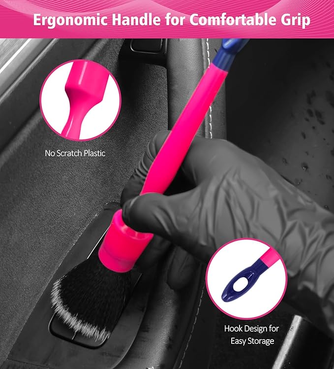 YeewayVeh 6PCS Car Detailing Brush Set, Detail Brushes Car Detailing - Image 4