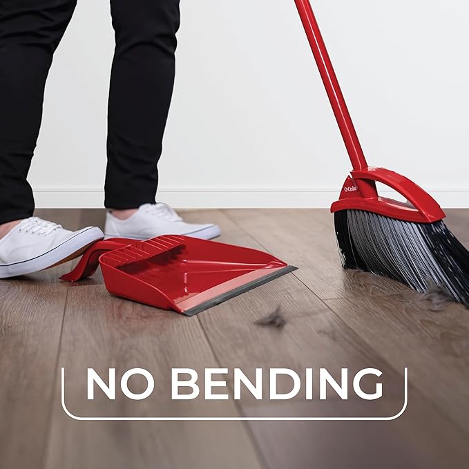 O-Cedar Pet Pro Broom with Step-On Dustpan | Remove 99% with One Sweep | - Image 4