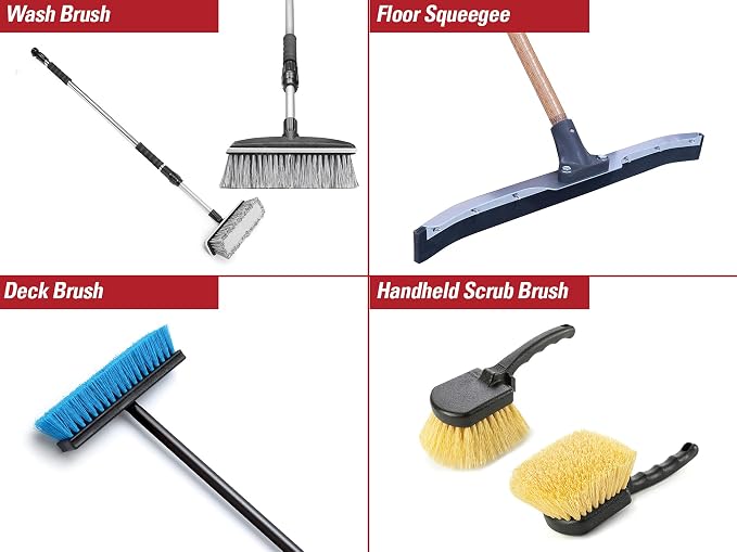 Harper 37518700 All-Purpose Scrubbing & Squeegee Brush Set - Image 8