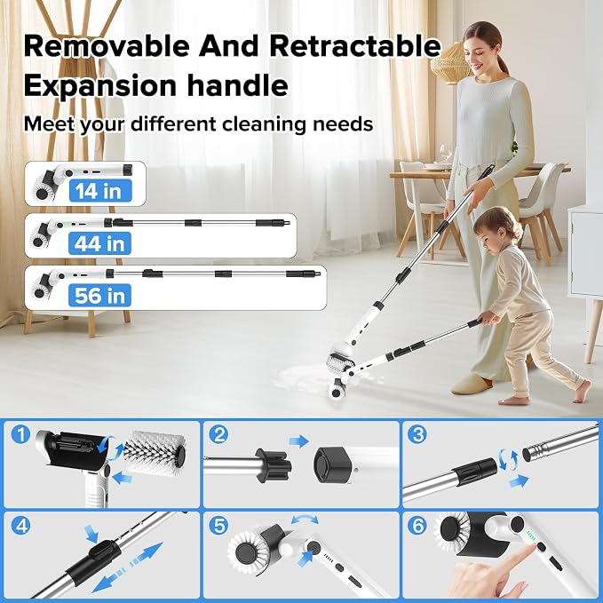 Roller-Type Electric ​Cleaning Brush - Image 3