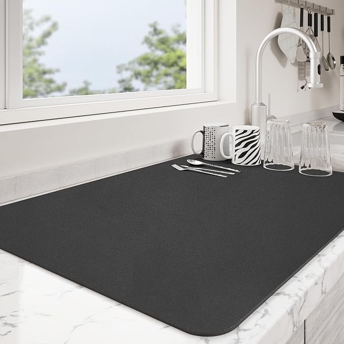 Dish Drying Mat for Kitchen Counter | Coffee Bar Mat for Countertops | Heat by Unknown
