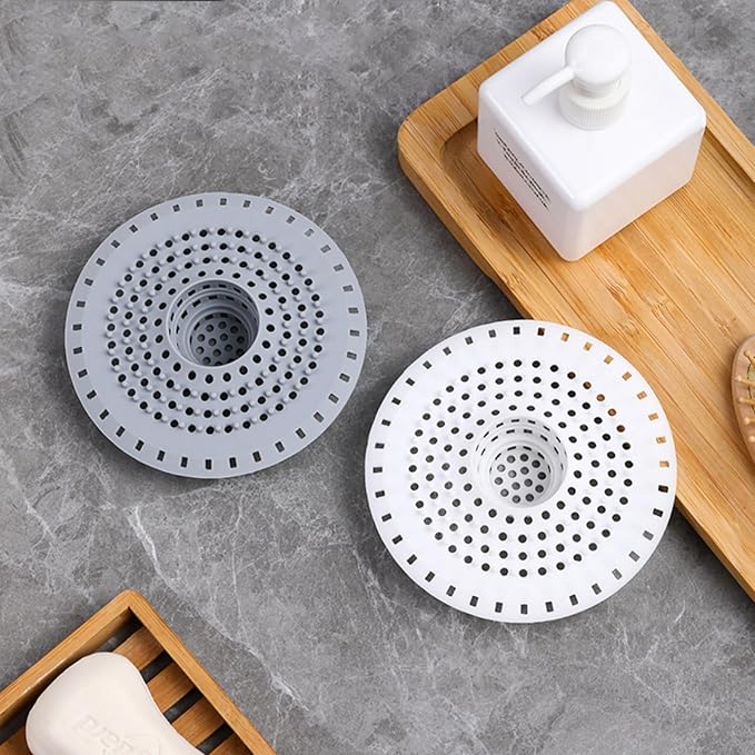 Grey Drain Hair Catcher Shower Drain Cover Hair Catcher Bathtub Drain Hair - Image 6