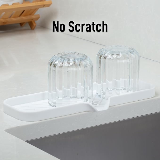 Zulay Kitchen Large Silicone Sponge Holder – Flexible Sink Organizer Tray - Image 7