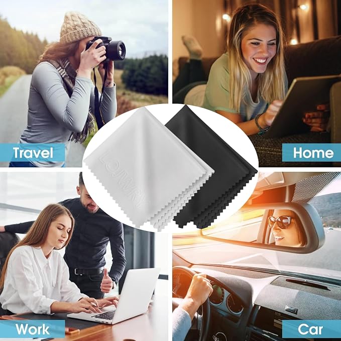 Eye Glass Clean Cloths 6*7in 6 Pcs, Individually Wrapped, High-Density - Image 4