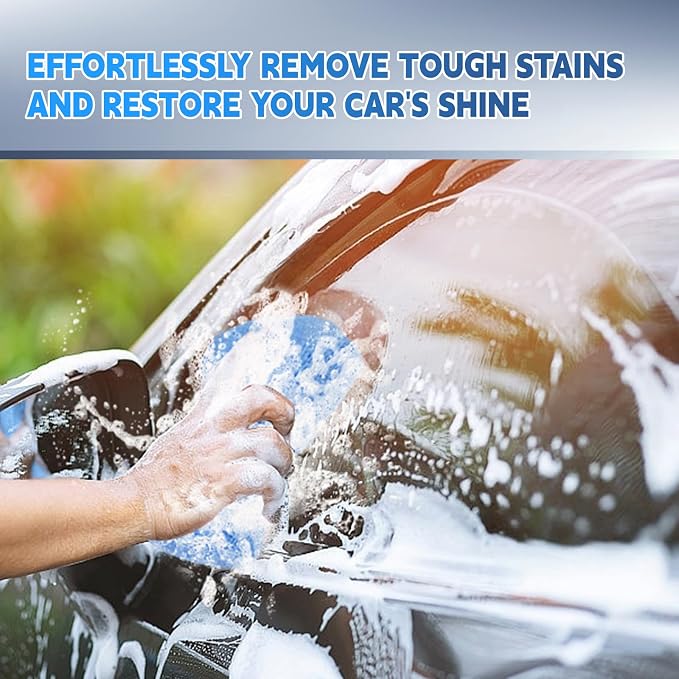 12-Pack Car Wash Sponge Non-Scratch, Microfiber Wax Applicator Pads, Ceramic - Image 6