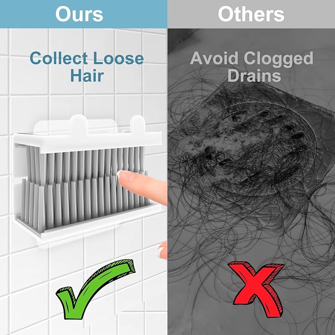 Hair Catcher, Reusable Shower Wall Hair Collector Hair Trap - Image 2