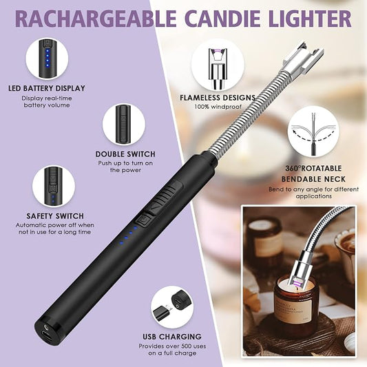 6 in 1 Candle Accessory Set, Candle Wick Trimmer Cutter, Candle Wick Dipper - Image 2